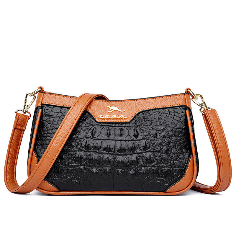 Megan – Schultertasche mit Alligator-Muster