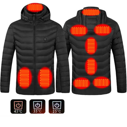 Dean – Elektrische beheizte Herren-Puffjacke mit Kapuze