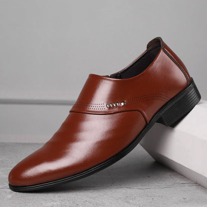 Leonard – Modische spitze Schuhe aus veganem Leder