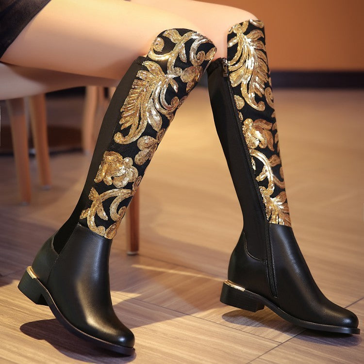 Ann – Hohe Damenstiefel aus veganem Leder