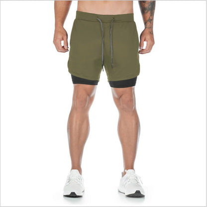 Steven – Sommer Laufshorts für Herren 2 in 1 Sport Shorts