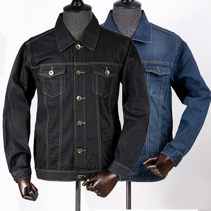 Rodney – Schwarze Jeansjacke für Herren