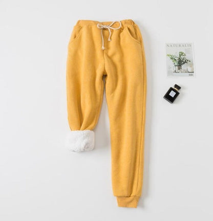 Miles – Gepolsterte Sweatpants aus Lammvelours