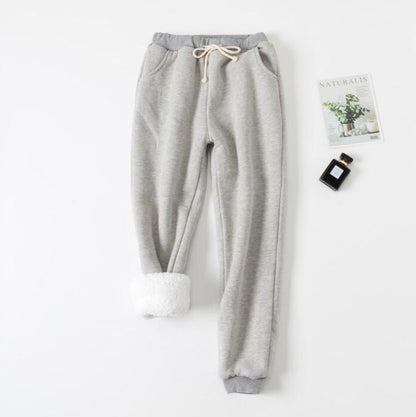 Miles – Gepolsterte Sweatpants aus Lammvelours