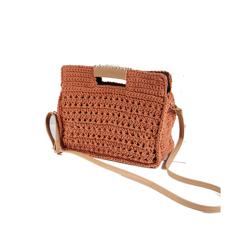 Juliet – Tragbare diagonale Woven Tasche für Herbst und Winter