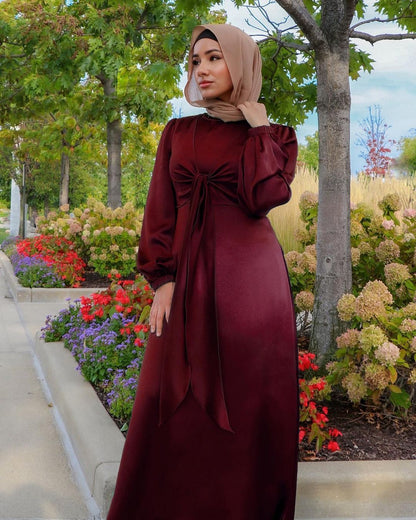 Vanessa – Modischer Ramadan Eid Mubarak Kaftan aus satin für Frauen