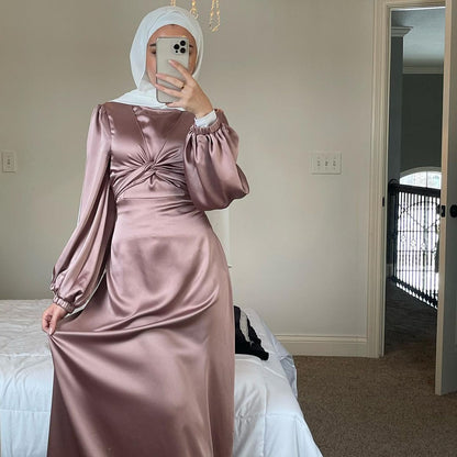 Vanessa – Modischer Ramadan Eid Mubarak Kaftan aus satin für Frauen