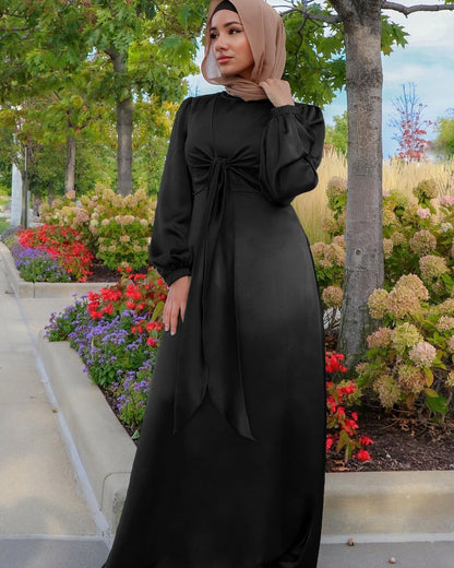 Vanessa – Modischer Ramadan Eid Mubarak Kaftan aus satin für Frauen