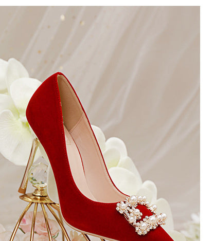 Melanie – Perl-Rhinestone Stiletto Hochzeitschuhe