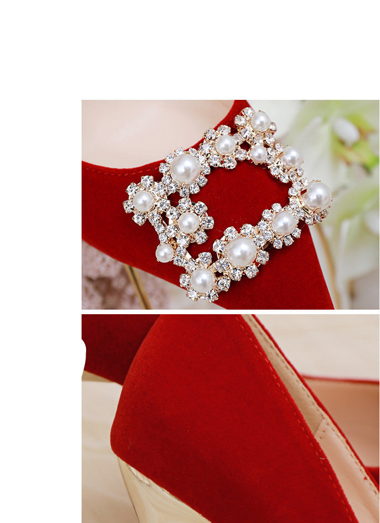 Melanie – Perl-Rhinestone Stiletto Hochzeitschuhe