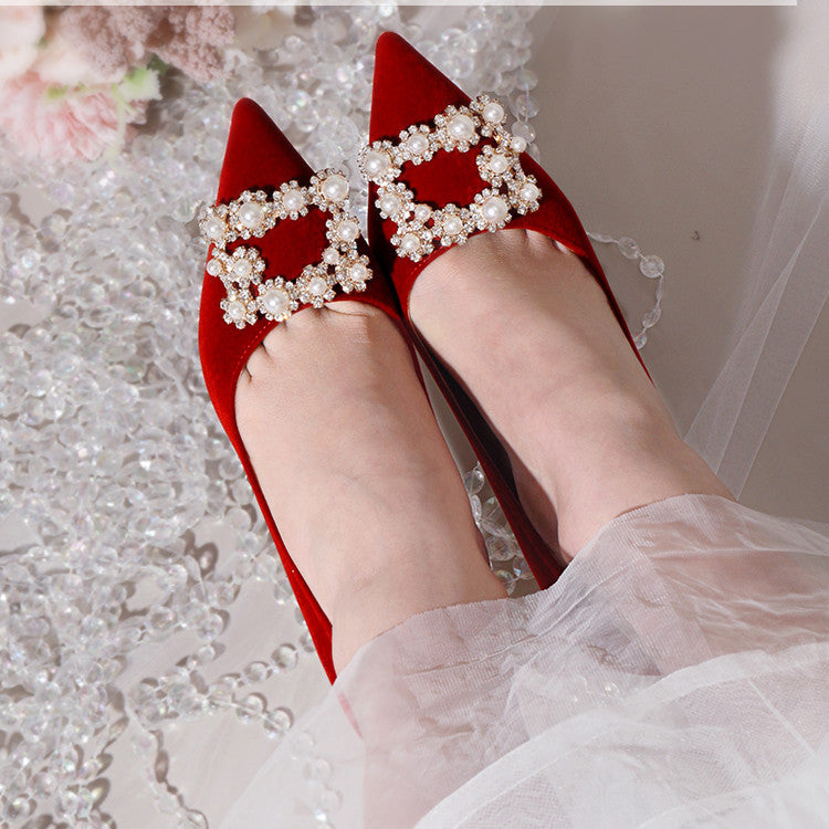 Melanie – Perl-Rhinestone Stiletto Hochzeitschuhe