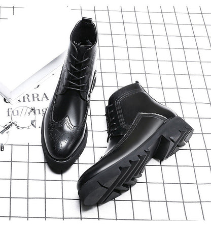 Giles – Dicksohlige britische High-Top Martin Boots aus veganem Leder