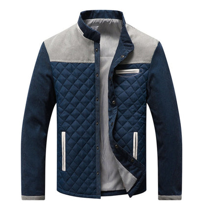 Tristan – Slim Fit Herrenjacke mit Patchwork-Design