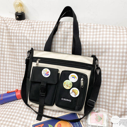 Victoria – Wasserdichte Nylon Schultertasche im Japanischen Kawaii-Stil