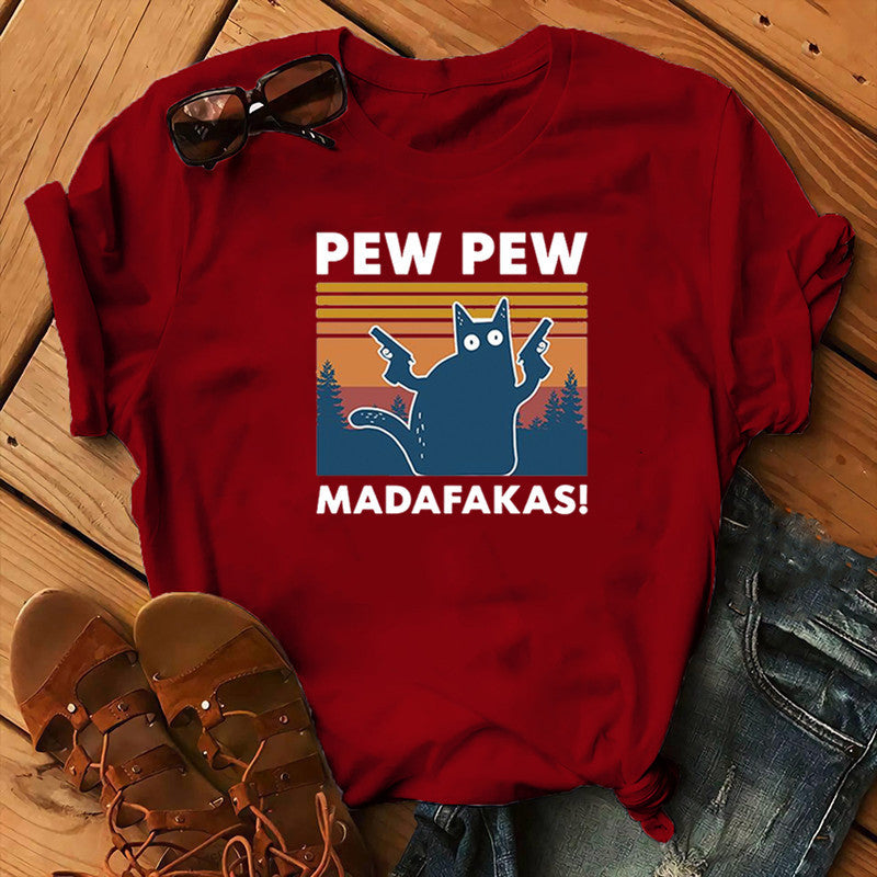 Jon – Kurzärmliges Pew Maddakas T-Shirt in europäischer Größe