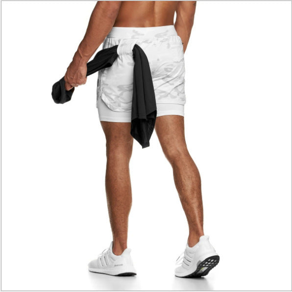 Steven – Sommer Laufshorts für Herren 2 in 1 Sport Shorts