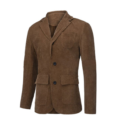 Stewart – Corduroy Jacke Winter Einfarbiger Lässiger Blazer Mode Warmer Herrenmantel