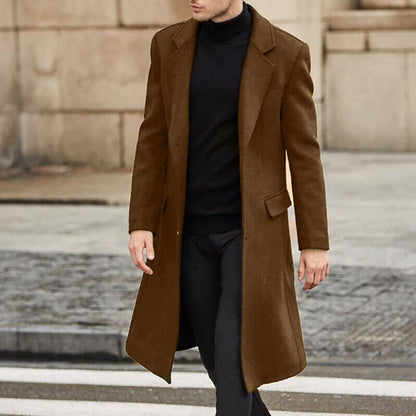 Stewart – Langer Trenchcoat aus Wolle