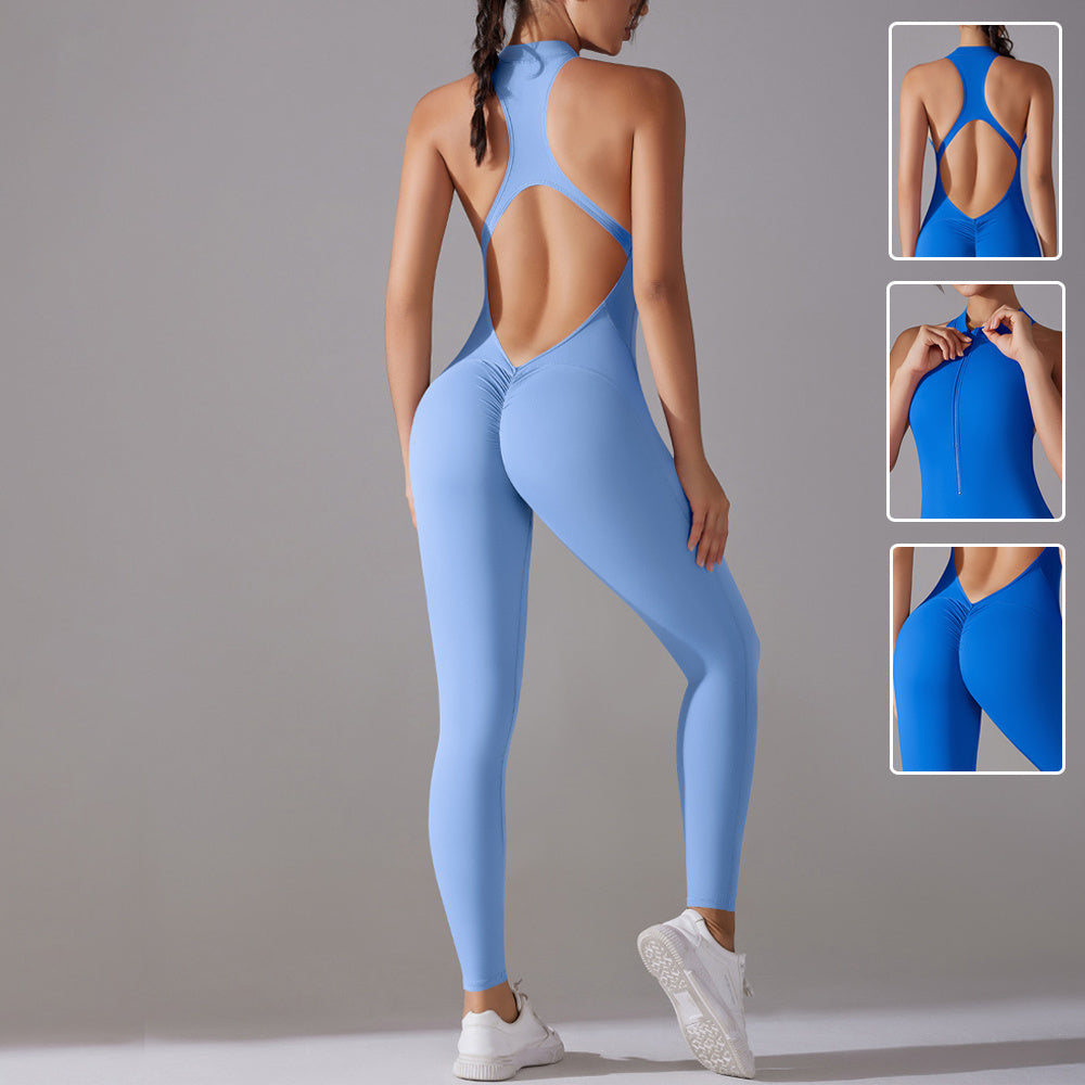 Rose – Sportlicher Jumpsuit für Damen mit Rückenfreiem Design