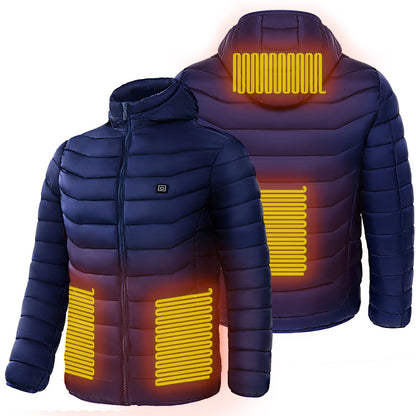 Dean – Elektrische beheizte Herren-Puffjacke mit Kapuze