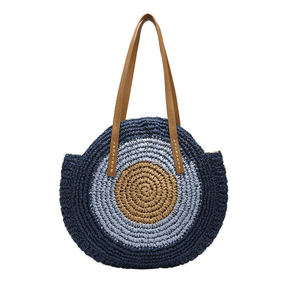 Sandra – Handgefertigte Rattan Strandtasche für Damen