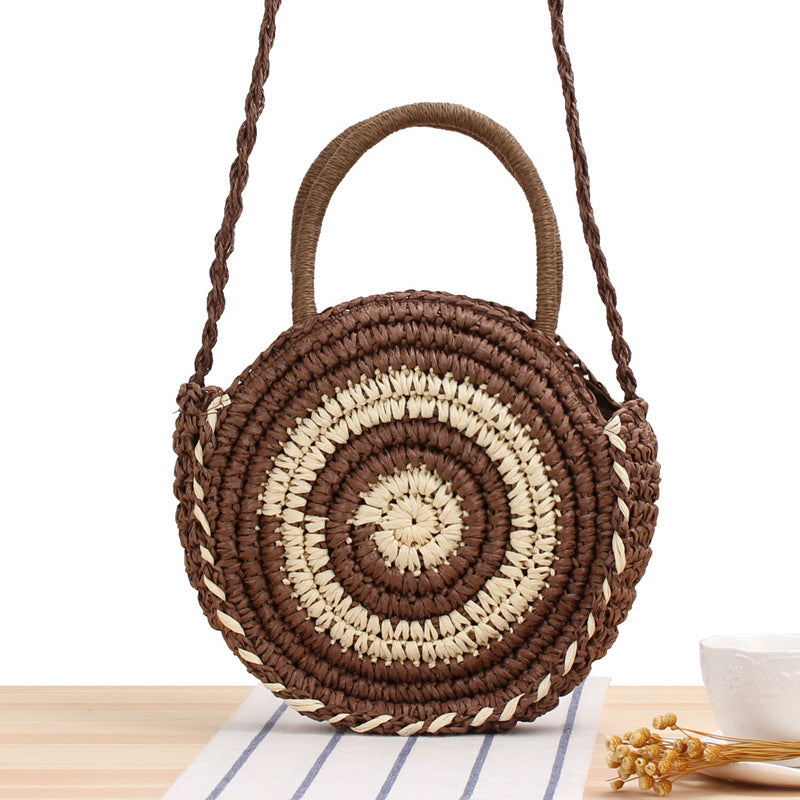 Sandra – Handgefertigte Rattan Strandtasche für Damen