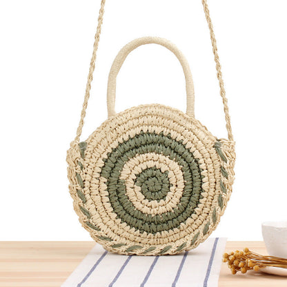 Sandra – Handgefertigte Rattan Strandtasche für Damen