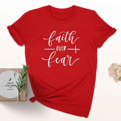 Nicole – Faith Over Fear Christliches T-Shirt für Frauen