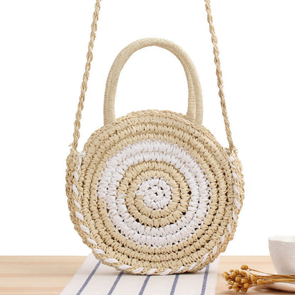 Sandra – Handgefertigte Rattan Strandtasche für Damen