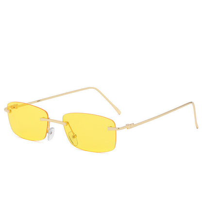 Vanessa – Modische randlose Sonnenbrille mit Ozeanlinse