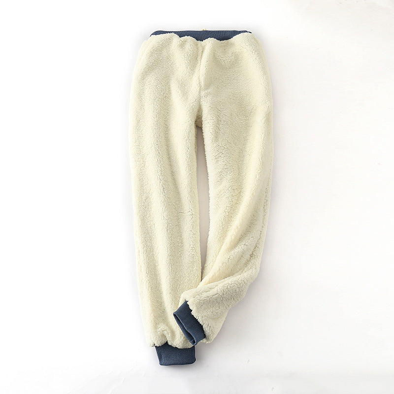 Miles – Gepolsterte Sweatpants aus Lammvelours