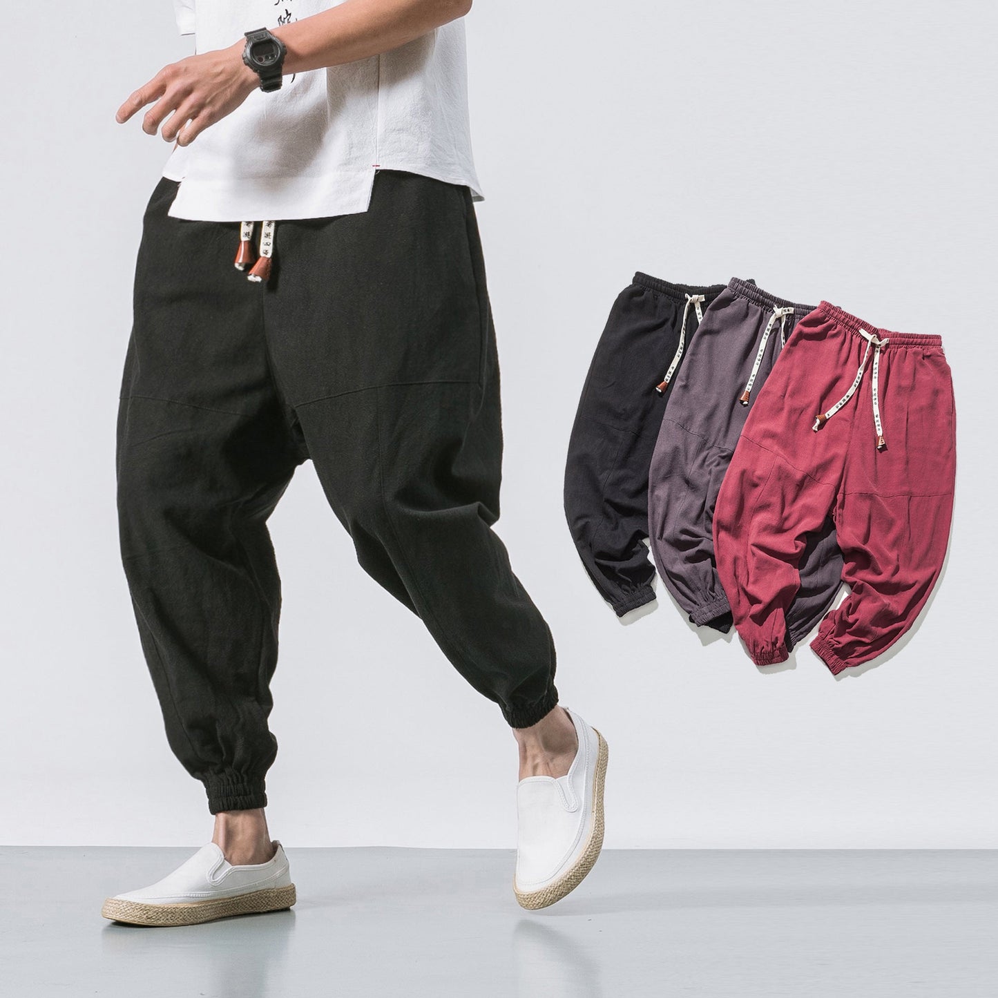 Robert – Bequeme Herren Jogginghose mit elastischem Bund und Taschen