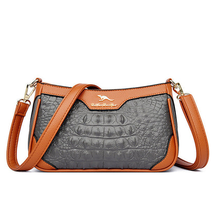 Megan – Schultertasche mit Alligator-Muster