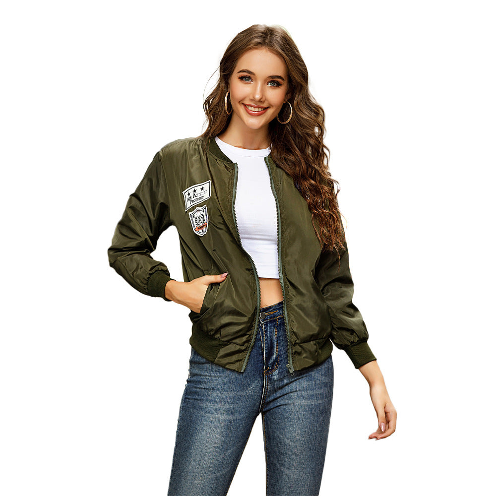 Liam – Schlanke Baseballjacke aus veganem Leder