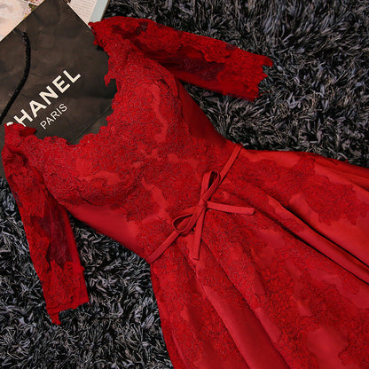 Natalie – Abendkleid mit mittellangen Ärmeln für Bräute