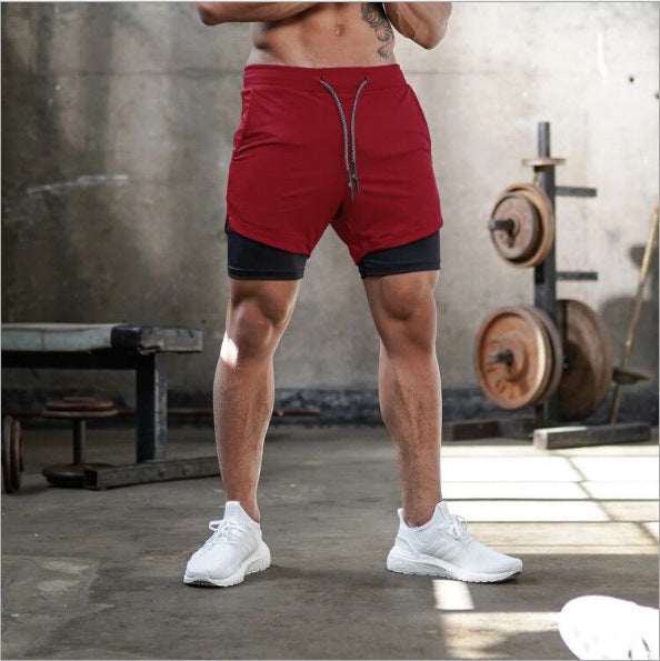 Steven – Sommer Laufshorts für Herren 2 in 1 Sport Shorts