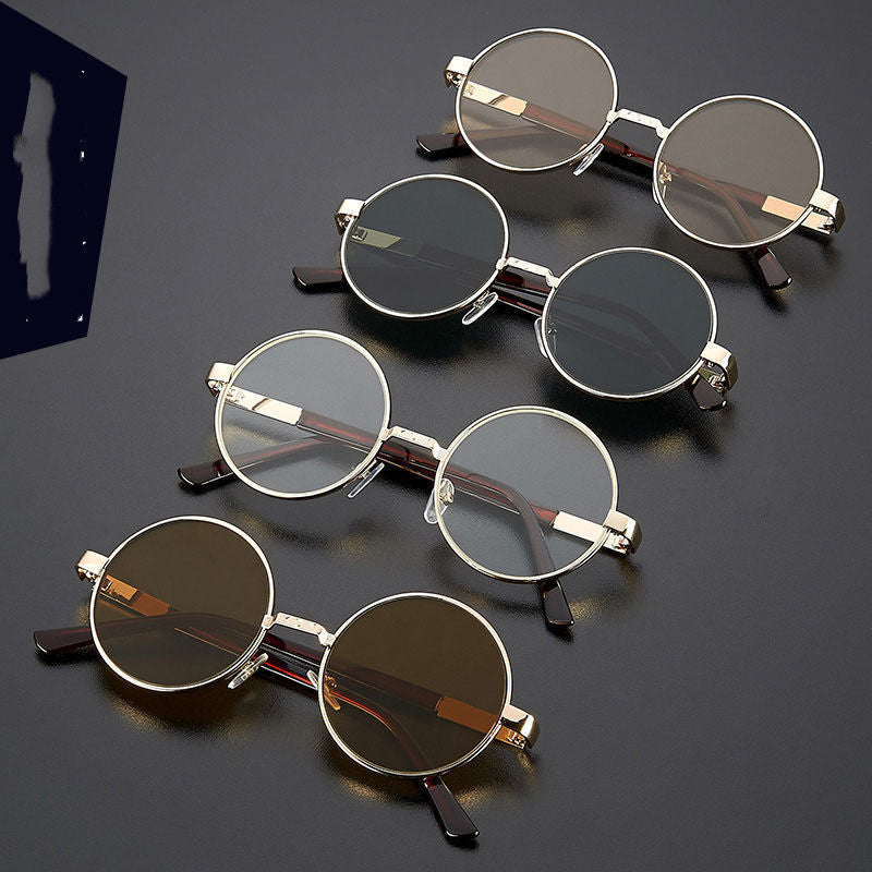 Rod – Runde Vintage-Brille mit Spiegelgläsern