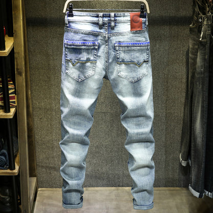 Robbie – Hellblaue Ripped Jeans für Herren