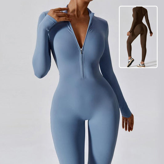 Zoe – Nahtloser Sport-Jumpsuit für Frauen mit langen Ärmeln