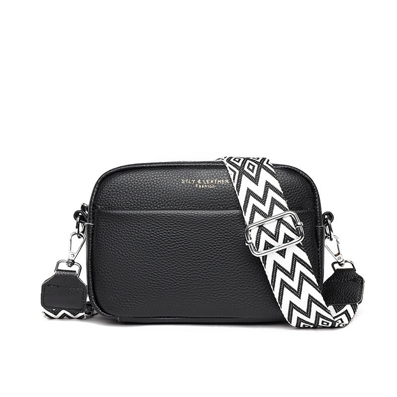 Amy – Stilvolle Schulter-Crossbody-Taschen mit Rautenstickerei und breitem Schultergurt