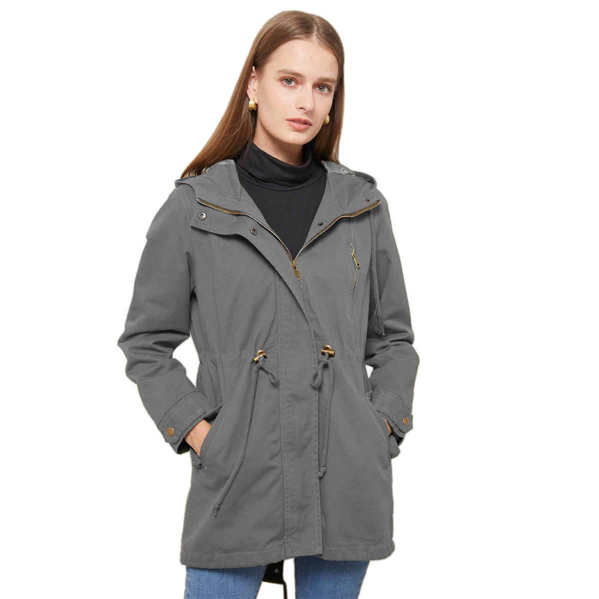 Samantha – Baumwoll-Anorak für Damen im Frühling und Herbst