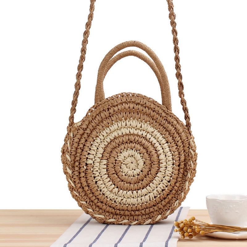 Sandra – Handgefertigte Rattan Strandtasche für Damen