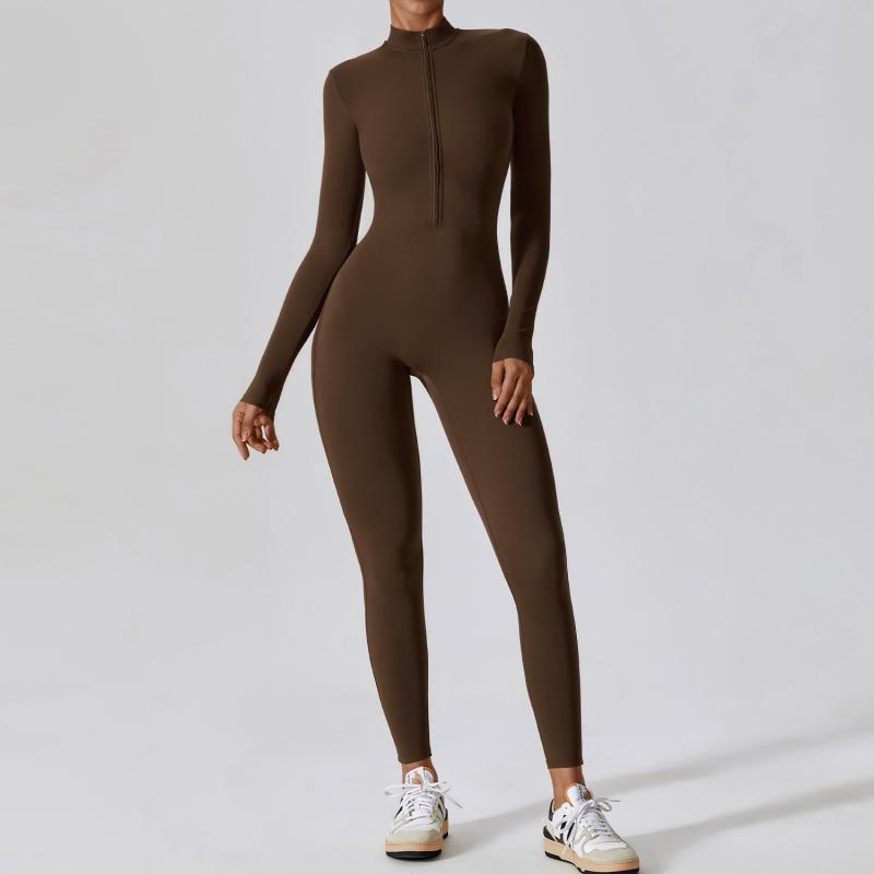 Zoe – Nahtloser Sport-Jumpsuit für Frauen mit langen Ärmeln