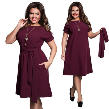 Rebecca – Plus Size Kleid für Damen mit weitem Schnitt