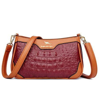 Megan – Schultertasche mit Alligator-Muster