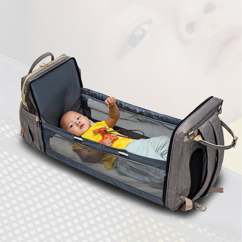 Charlotte – Multifunktionale Babytragetasche mit USB-Ladefunktion und großem Fassungsvermögen