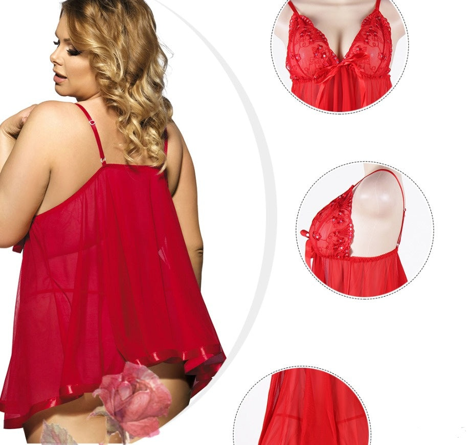 Rose – Sexy Damenunterwäsche mit Spitzen-Details in Übergröße 6XL