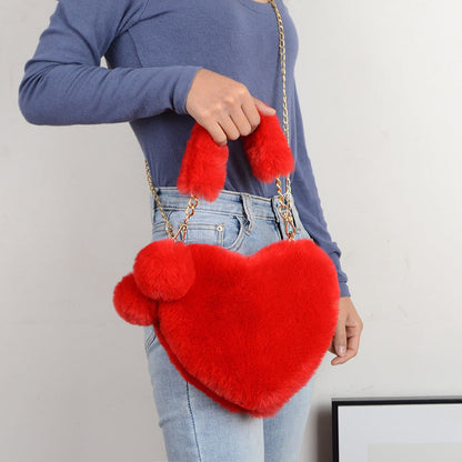 Kimberley – Weiche Plüsch-Handtasche für Frauen zum Valentinstag