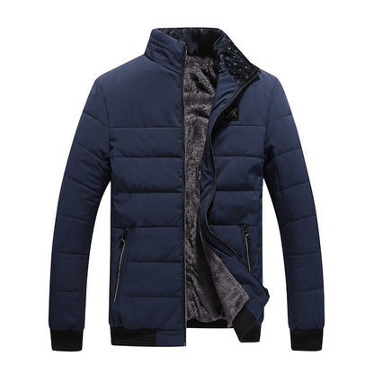 Charles – Baumwoll-Winterjacke im koreanischen Stil mit Fleece-Futter für Herren