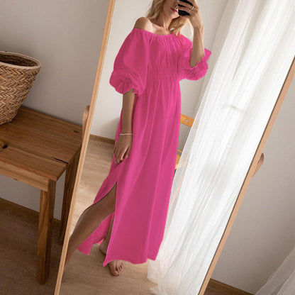 Sara – Lockeres Boho Baumwoll-Leinen Kleid